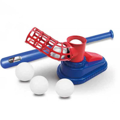 Colorful children's baseball catapult set, ideal for backyard active play