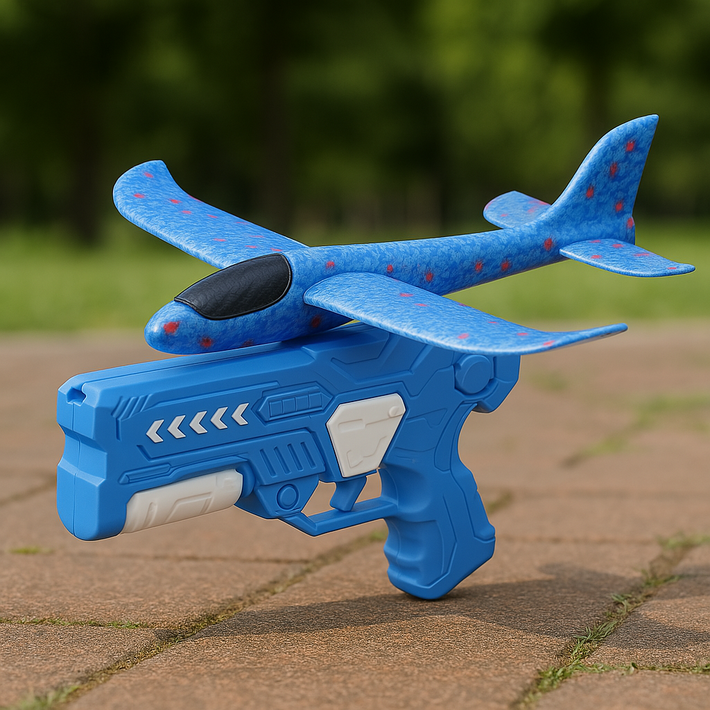 Flying toy foam plane launcher, perfect for outdoor play & children's gift