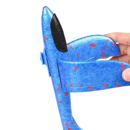 Outdoor fun set: foam plane launcher toy, great children's gift & flying toy