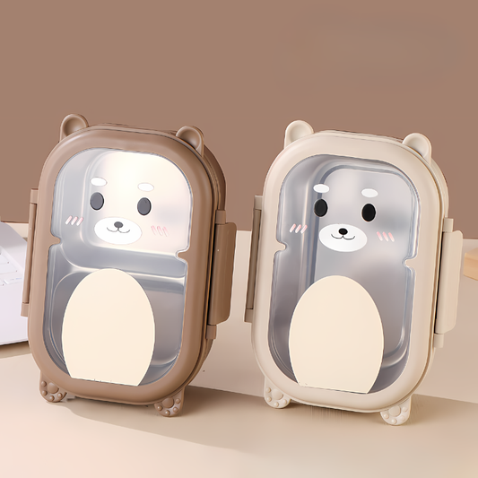 Kids panda portable leak-proof lunchbox for school, keeping snacks and fresh food secure.