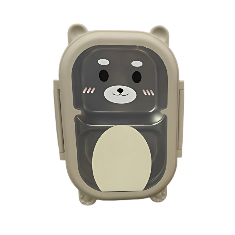 Children's leak-proof lunchbox with panda, ideal for school snacks and fresh food storage.