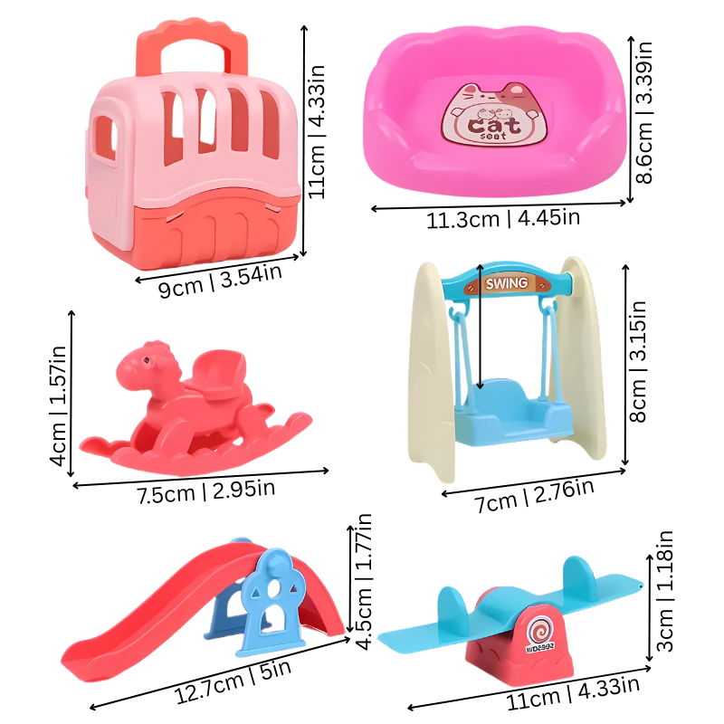 Preschool kids toy featuring diverse pet animal figurines, ideal for educational role-playing fun.
