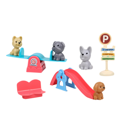 Pet play animal figurine set, a gift for kids to spark imagination and educational play.