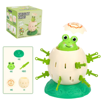 Group of children enjoying an animal-themed pop-up party game, fostering imagination and social play.