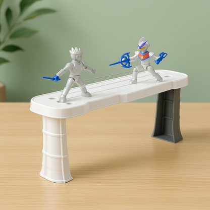 Kids playing Cosmic Battle strategy game, developing reflexes, coordination, and having family fun.