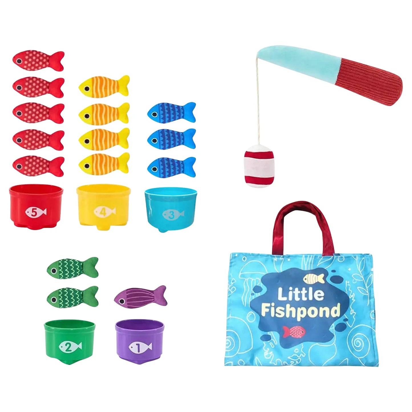 Magnetic fishing board game for children, Montessori-inspired indoor play, enhancing hand-eye coordination & learning