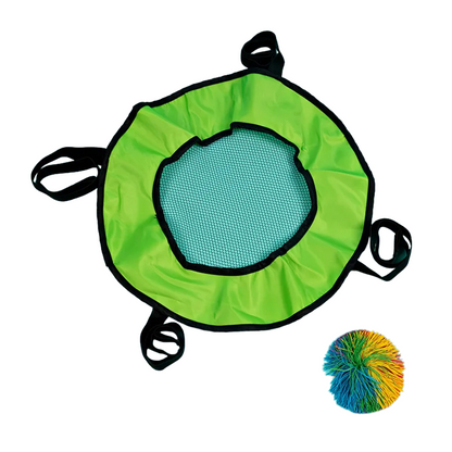 Portable kids' elastic toss and catch game set, ideal for active outdoor fun and developing coordination in young children.