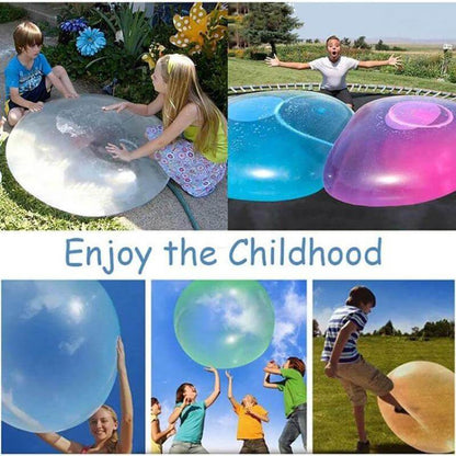 Unisex giant inflatable bubble ball toy, great for backyard games and summer entertainment.