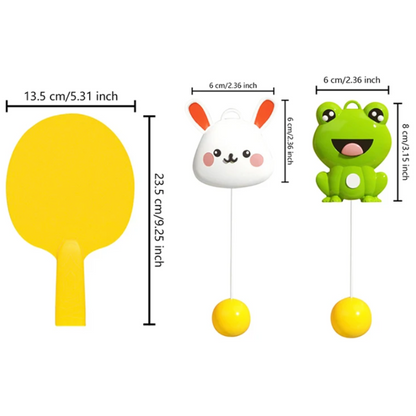 Portable children's indoor table tennis game with adjustable net, perfect for family fun & education