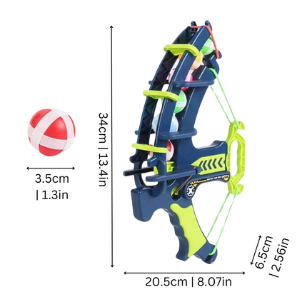 Dinosaur themed dart blaster toy with soft darts and target for active kids' playtime