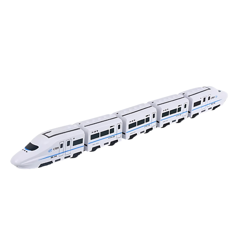 Gift-ready electric train toy for kids, featuring lights, sounds, and engaging motorized action