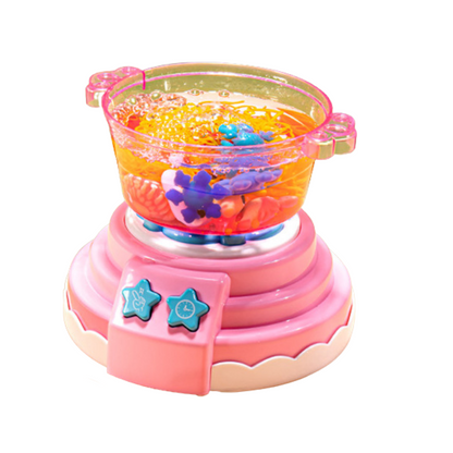 Kids playing with Magical Cooking Pot & DIY Figure Set, fostering imagination and creativity.