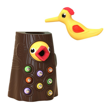 Preschooler engaging with interactive magnetic owl toy, promoting Montessori learning and development