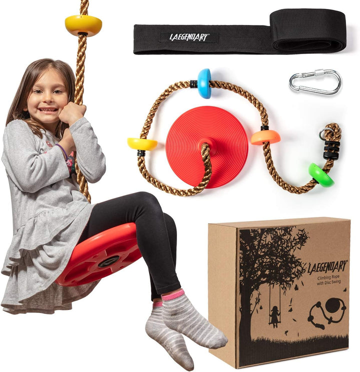Energetic kids' outdoor play on a tree swing with a robust climbing rope and integrated platforms for adventure.