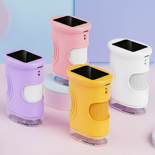 Kids Portable Digital Microscope, 60-120x zoom, LED light, educational STEM toy for young scientists