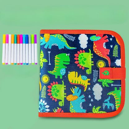 Kids' drawing board and watercolor pencils set, ideal for early learning and artistic expression