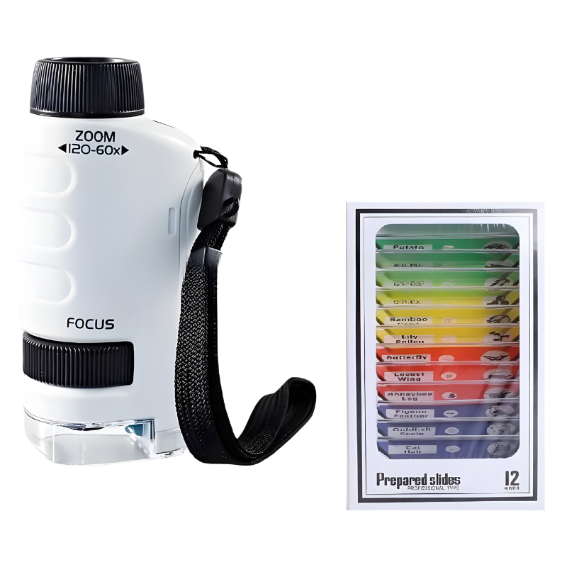 Educational toy: handheld kids microscope for outdoor adventures and scientific learning