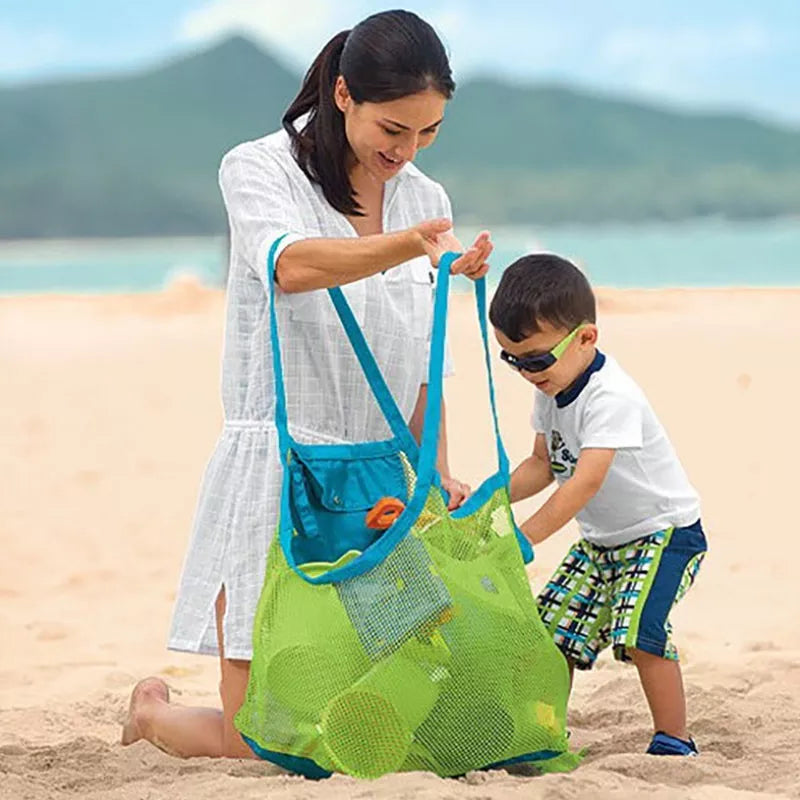 Portable kids' beach organizer bag, ideal for swimming accessories