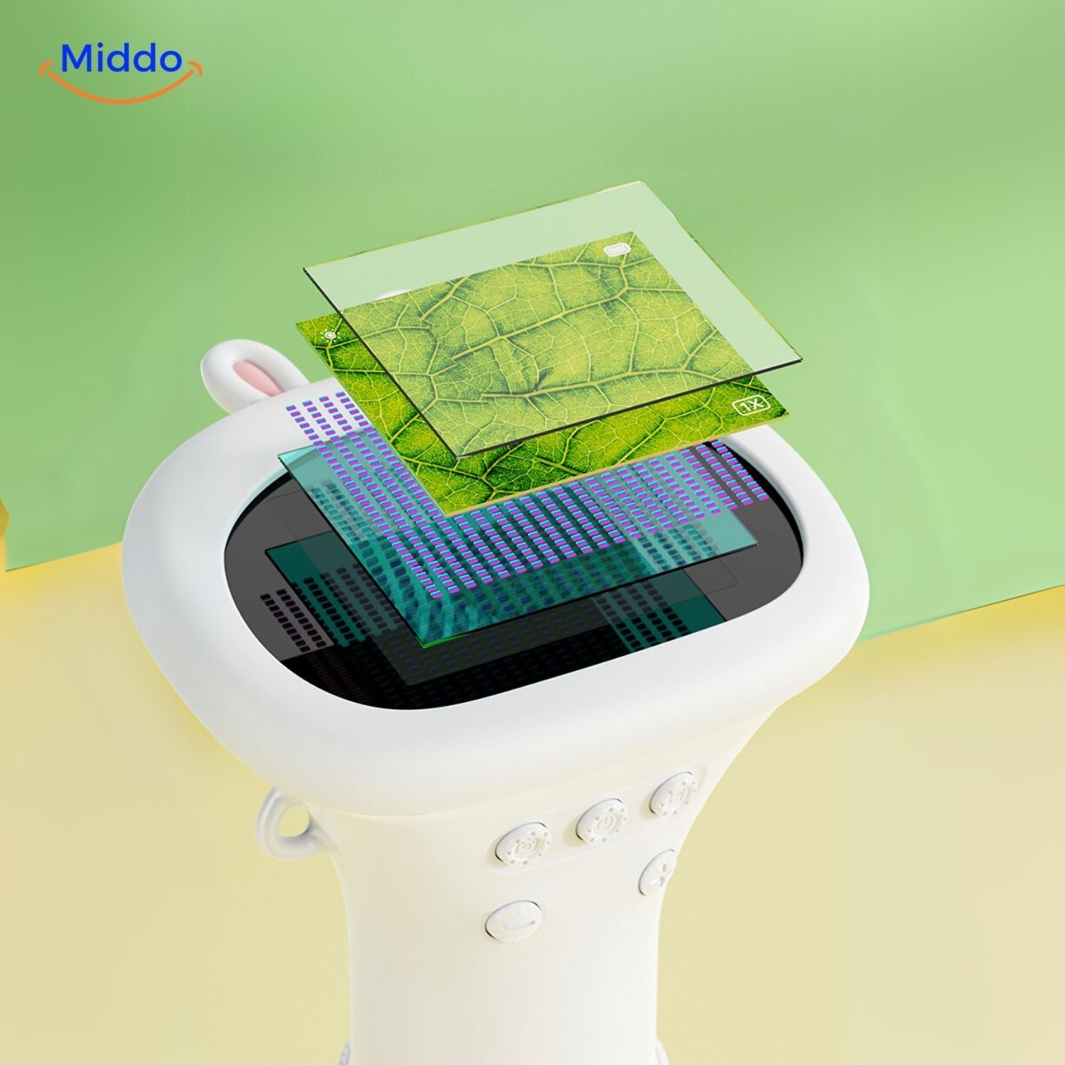 Blue portable microscope for children, a fun and educational gift, perfect for backyard biology for kids.