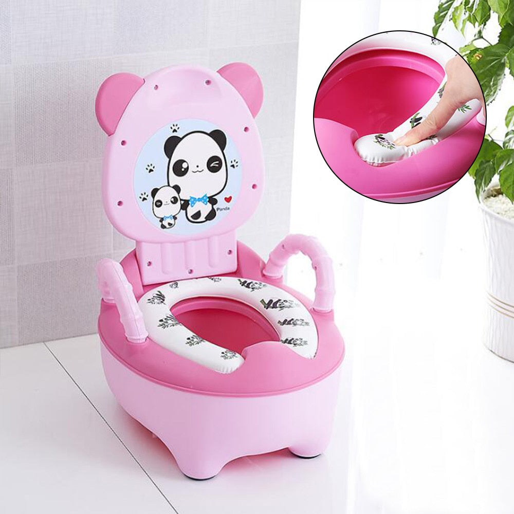 Children's bathroom essential: a portable potty training toilet chair for toddlers.