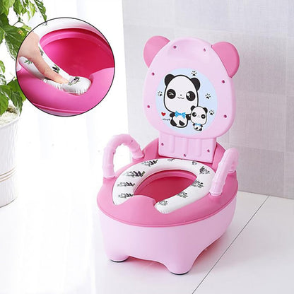 Potty training made easy with this kids portable toilet chair, a practical baby training seat.