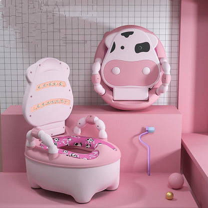 Modern design kids portable potty training toilet chair, fitting any children's bathroom.