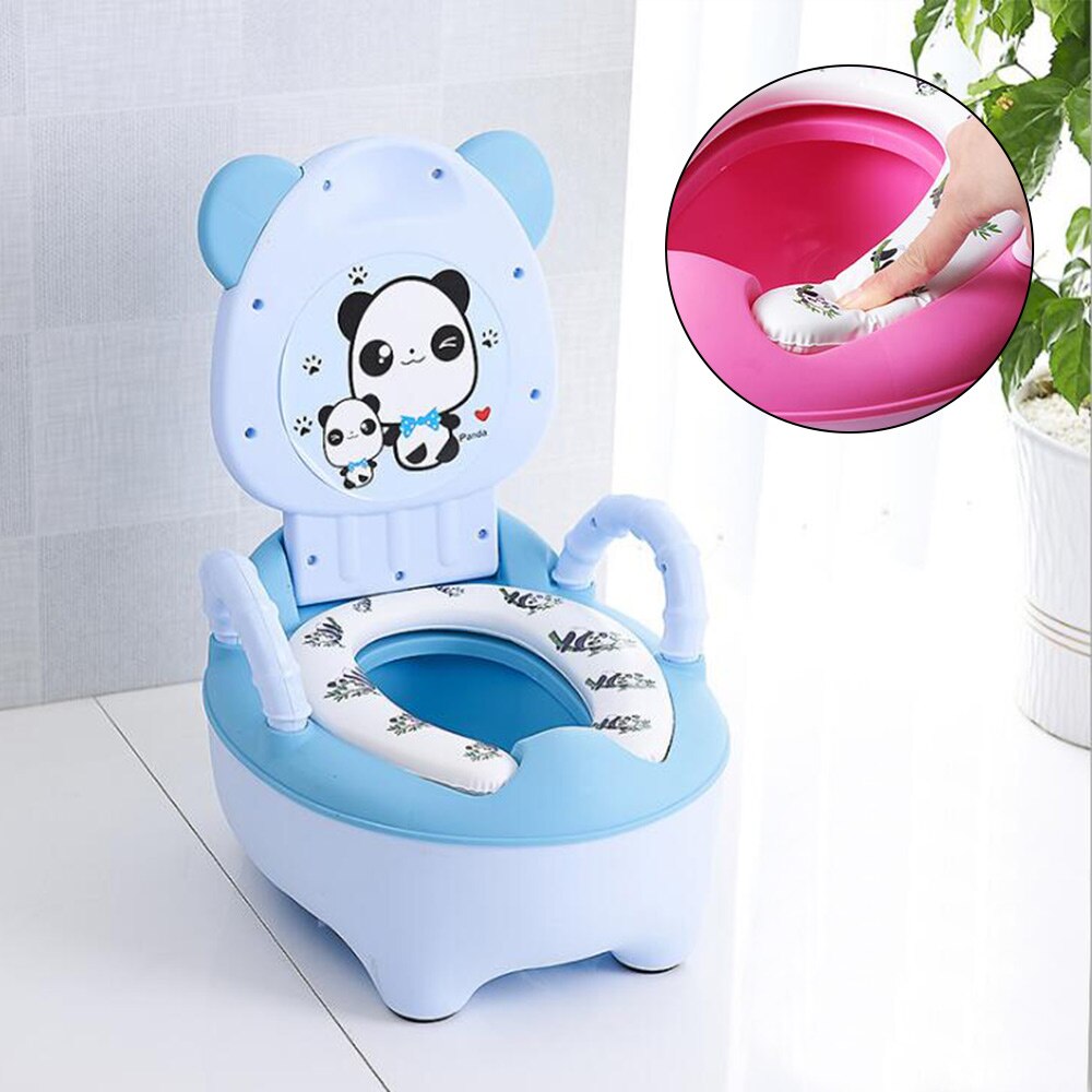 Kids portable potty training toilet chair, a durable and safe baby training seat for home or travel.