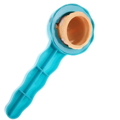 ABS plastic ice cream stacking toy, showing its robust construction for active kids' play