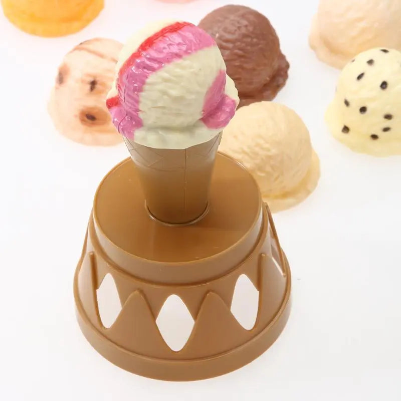 Engaging educational ice cream toy, perfect for toddlers developing motor skills through stacking