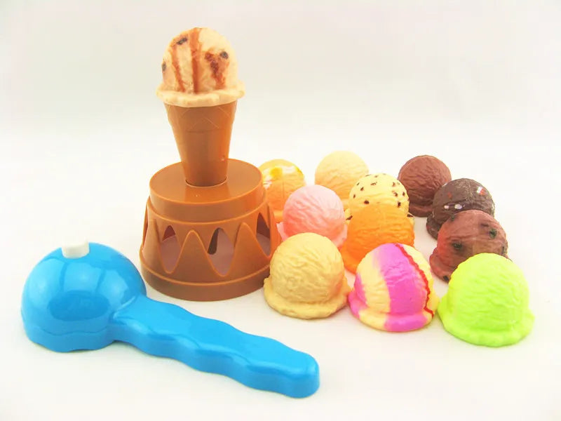Durable pretend play ice cream stacking toy, a fantastic gift for young children and toddlers