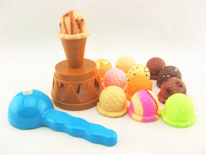 Durable pretend play ice cream stacking toy, a fantastic gift for young children and toddlers