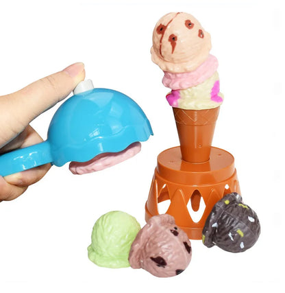 Educational pretend play ice cream set, teaching color recognition and fine motor skills to kids