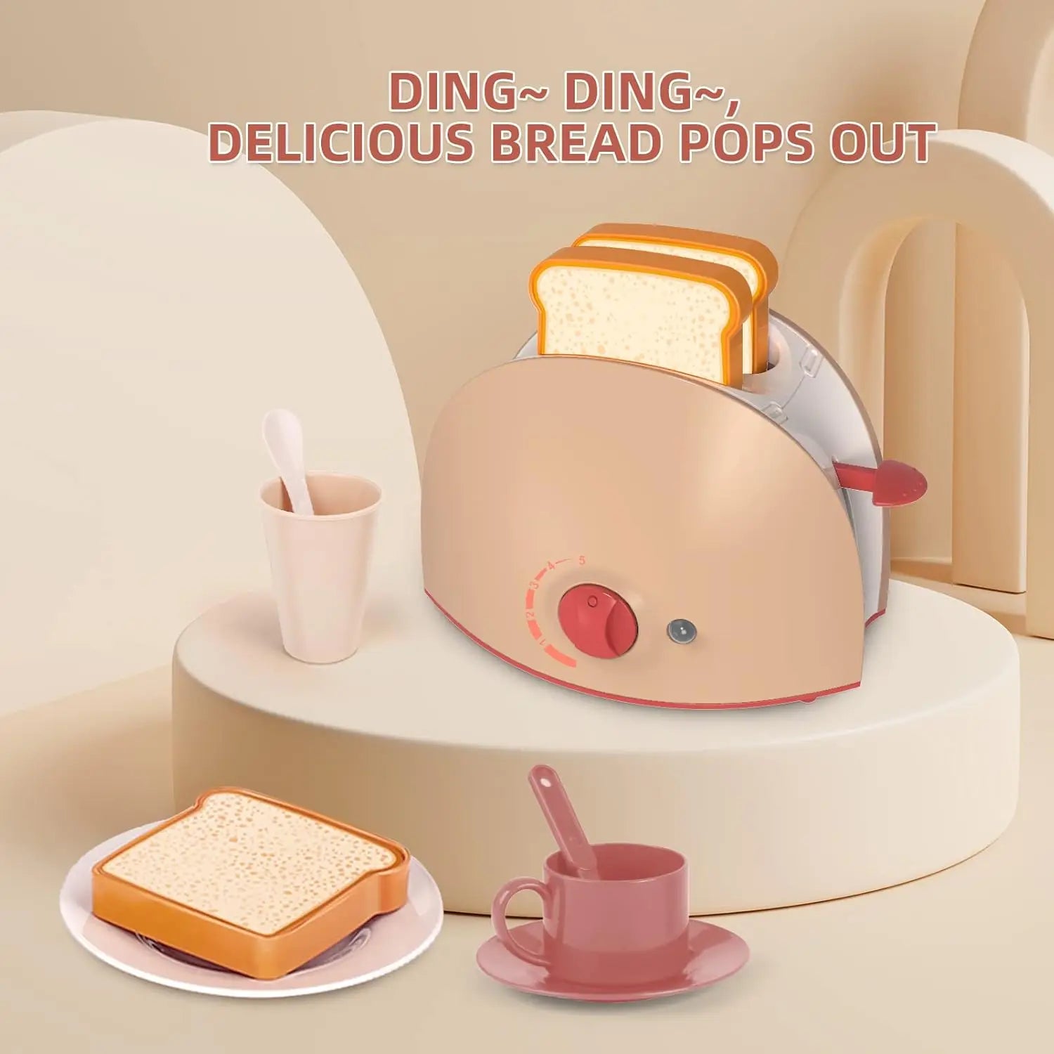 Complete Kids' Pretend Play Kitchen Appliance Set, inspiring hours of educational roleplay.