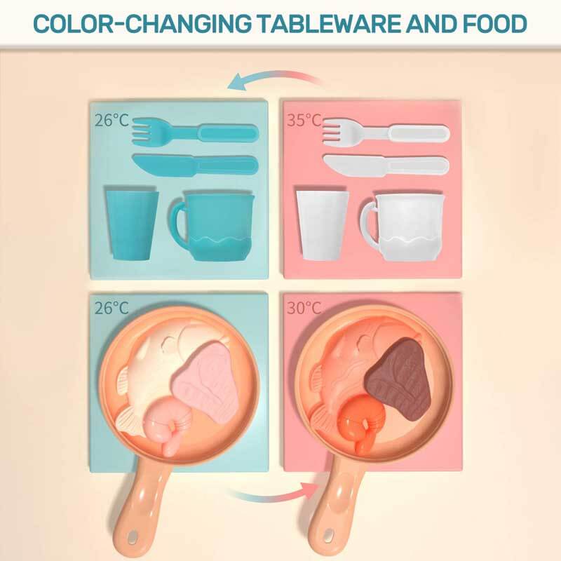 Kids activity toys: pretend play kitchen playset, perfect for developing cooking skills & imagination