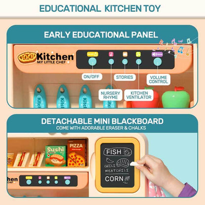 Vibrant kids kitchen toy set, featuring realistic elements for engaging and educational pretend play