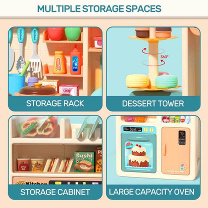 Interactive kids cooking toy set, with realistic features for immersive and educational playtime