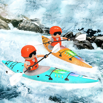 Kids' RC Kayak Bath Toy, illuminated for water play, ages 3-5, USB rechargeable toy