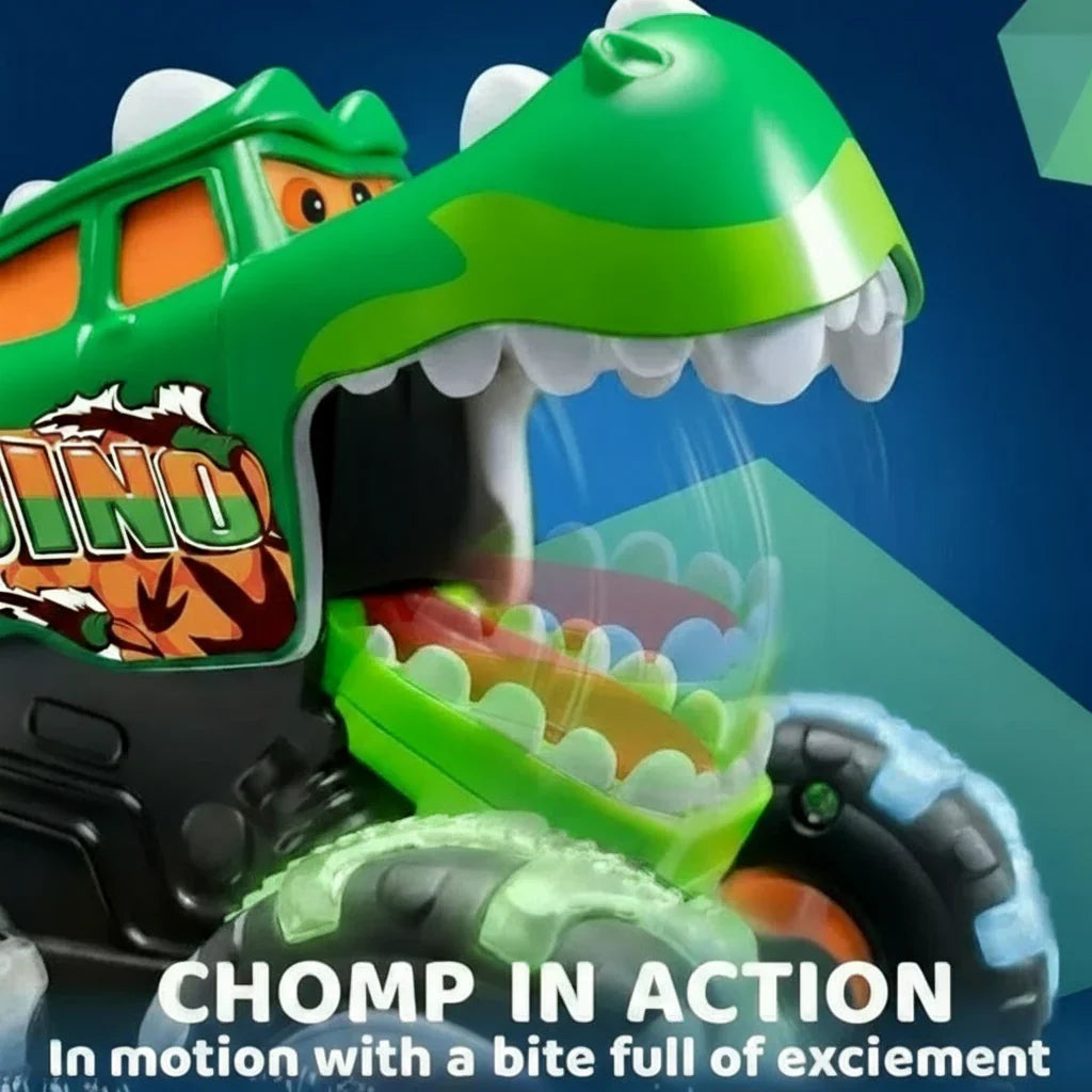 Child playing with an RC LED Monster Truck on rough terrain, remote control fun for kids