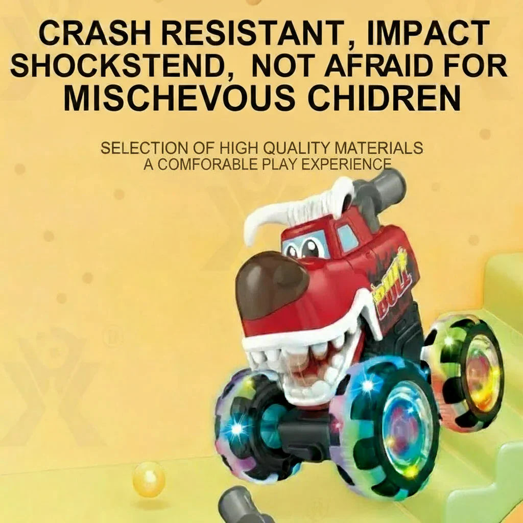 Durable RC Monster Truck for kids, vibrant LED lights, ideal gift for outdoor play