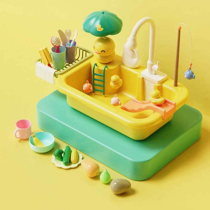 Kids' role-play kitchen sink, a perfect gift for children who love pretend play and interactive toys.
