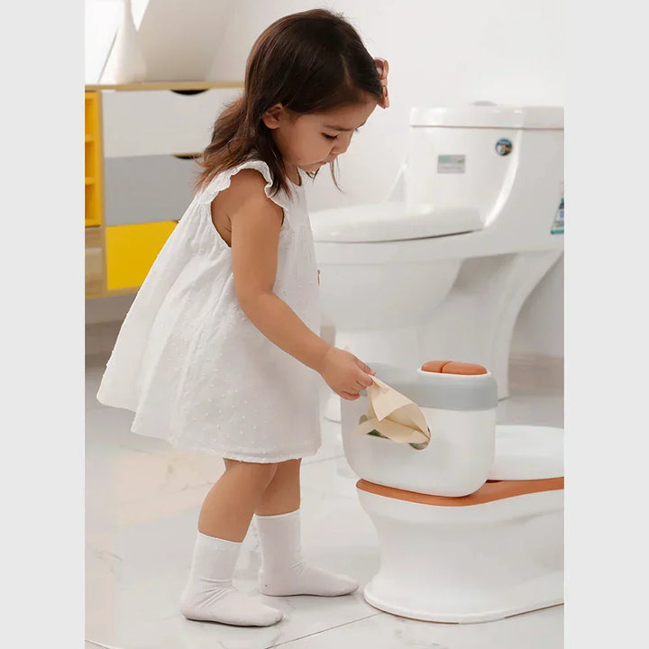 Child development musical potty seat, safe & comfy design assists kids in their potty training journey.
