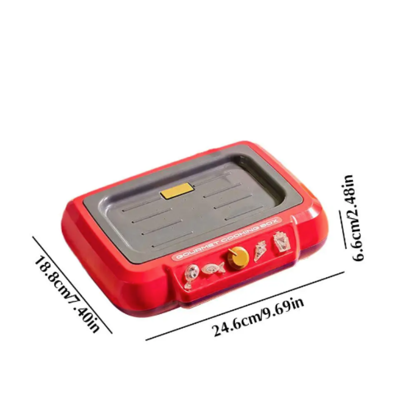 Educational children's chef cooking set toy, featuring lifelike kitchen accessories for engaging imaginative play.