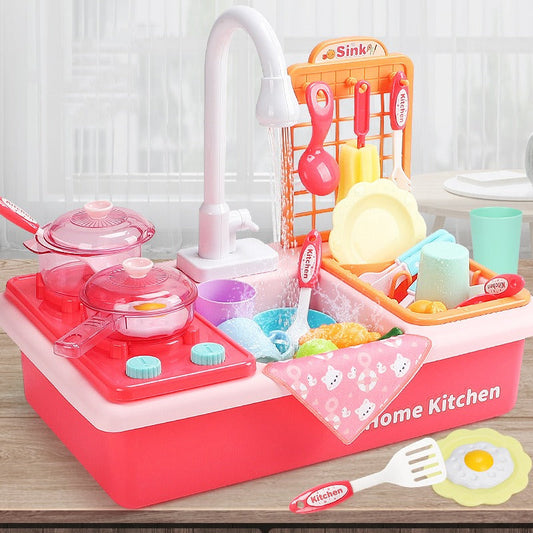 Kids' Realistic Pretend Play Kitchen Set, an educational toy for role play fun