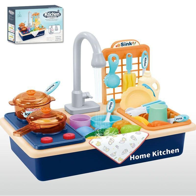 Educational toy kitchen set promoting imaginative role play for young chefs
