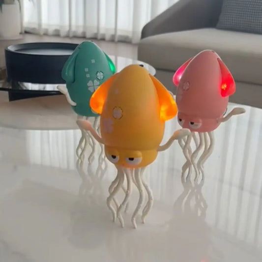 Kids' rechargeable musical dancing octopus toy promoting interactive play and motor skills development