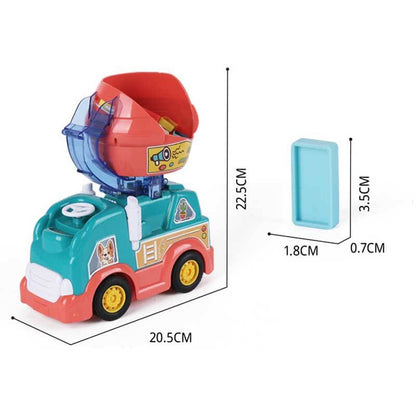 Educational kids' gift: Automatic Domino Laying Train, engaging children with building and creative play.