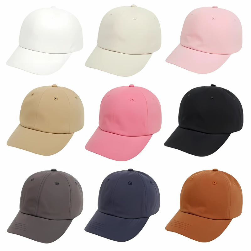 Kids' red cotton baseball cap with adjustable strap, perfect for sun protection and outdoor wear