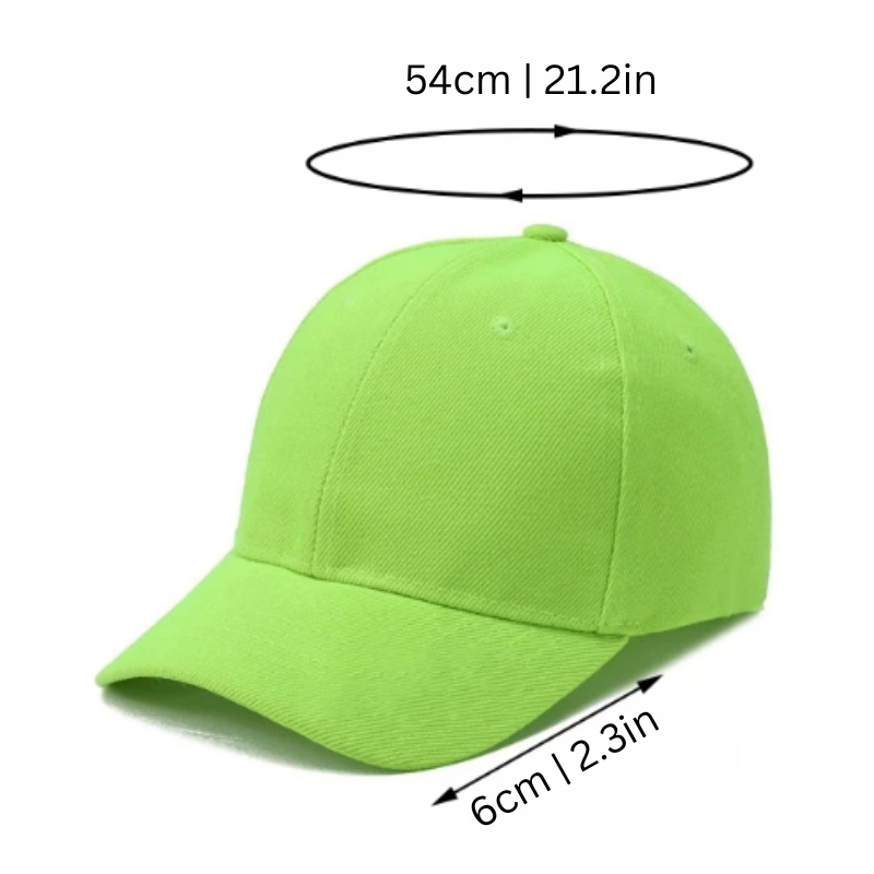 Unisex children's blue adjustable baseball cap made from breathable cotton, ideal for active kids