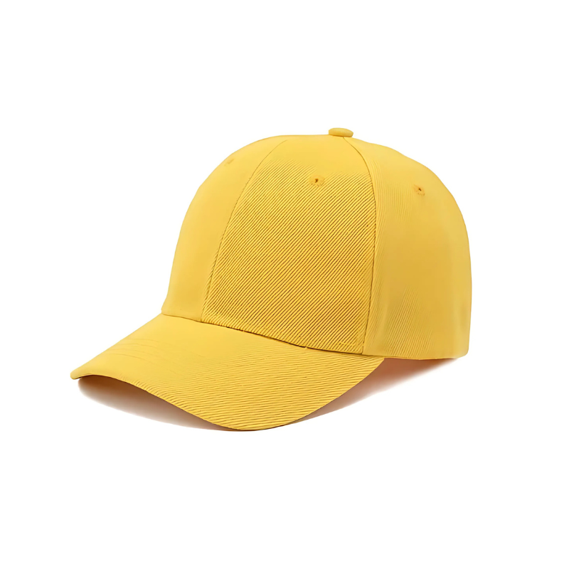 Detail of the adjustable strap on a kids' beige cotton baseball cap, ensuring a comfortable fit
