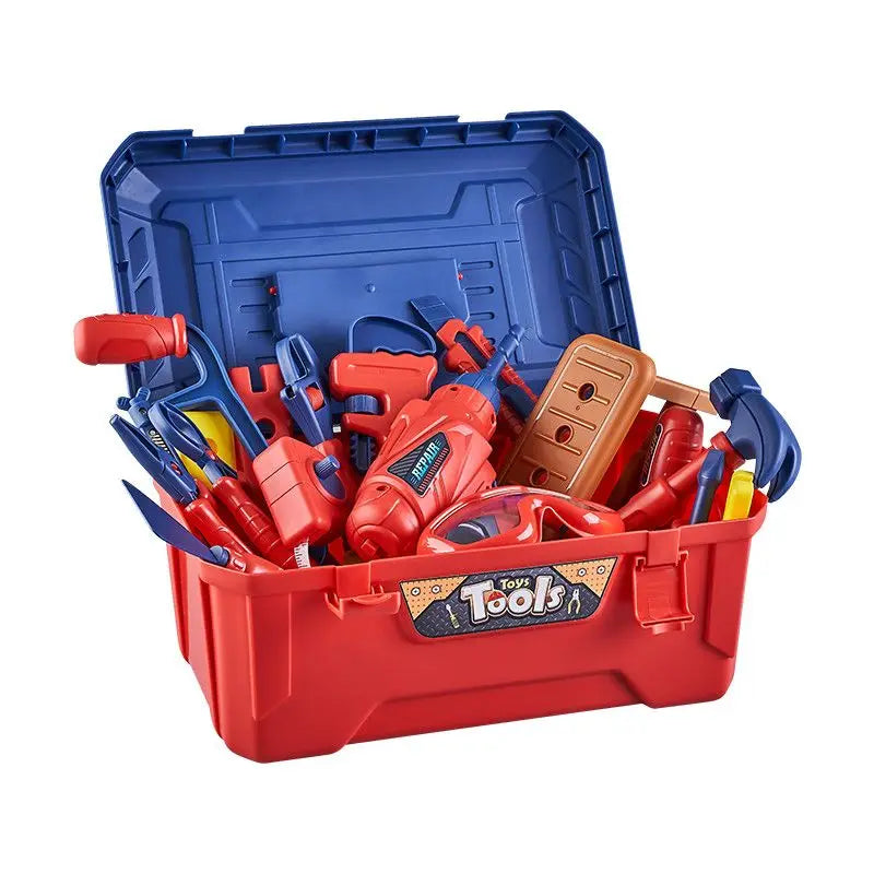 Kids' role play construction toolbox, promoting skills development and imaginative play